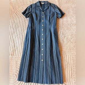 Orvis Linen Striped Dress